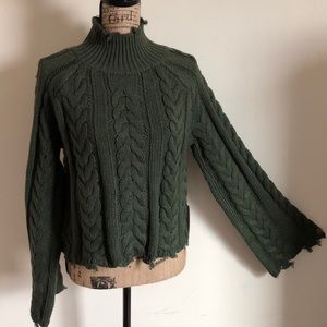 Cable knit sweater